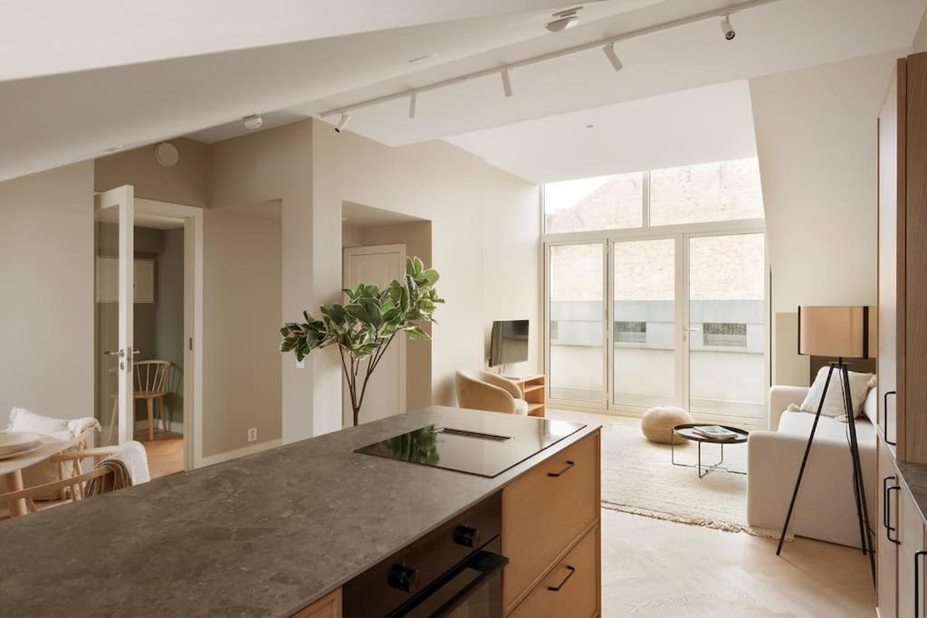 Dinbnb Gruenerlokka I Penthouse With Private Rooftop I 2 Bedrooms & 1 Bathroom Lägenhet